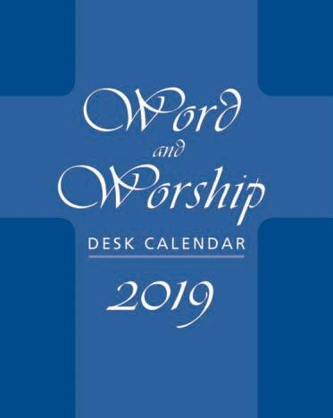 Buch Word and Worship Desk Calendar 2019 Roberta Lavorne