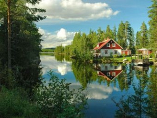 Gra/Zabawka Haus Wasser Reflexion Schweden - 500 Teile (Puzzle) 