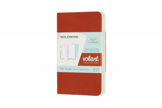 Naptár/Határidőnapló Moleskine Volant Journals XS Plain Coral Orange Aqua.Blue MOLESKINE