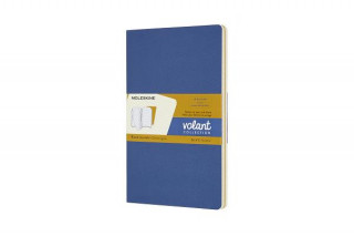 Knjiga Volant Journals Large Ruled Forget Me Not Blue & Amber Yellow MOLESKINE