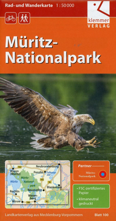 Tlačovina Rad- und Wanderkarte Müritz-Nationalpark 1:50.000 Klaus Klemmer