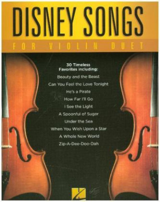 Materiale tipărite Disney Songs For Violin Duet -For 2 Violins- (Book) Various