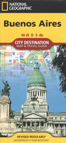 Nyomtatványok National Geographic City Destination Map Stadtplan Buenos Aires National Geographic Maps