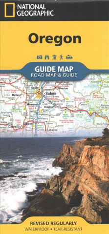 Materiale tipărite National Geographic GuideMap Touristische Karte Oregon National Geographic Maps