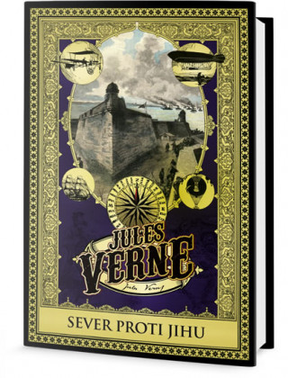 Carte Sever proti Jihu Jules Verne