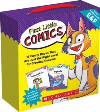 Carte First Little Comics: Levels E & F (Parent Pack): 16 Funny Books That Are Just the Right Level for Growing Readers Liza Charlesworth