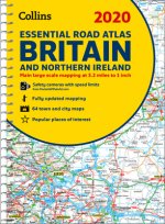 Könyv 2020 Collins Essential Road Atlas Britain and Northern Ireland Collins Maps