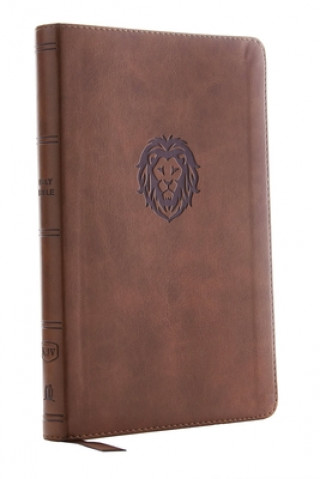 Kniha KJV, Thinline Bible Youth Edition, Leathersoft, Brown, Red Letter, Comfort Print Thomas Nelson