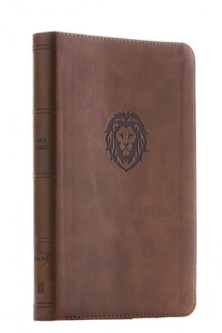 Książka NKJV, Thinline Bible Youth Edition, Leathersoft, Brown, Red Letter, Comfort Print Thomas Nelson