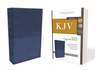 Книга KJV, Value Thinline Bible, Leathersoft, Blue, Red Letter, Comfort Print Thomas Nelson