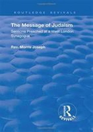 Carte Message of Judaism Morris Joseph