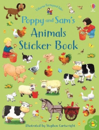 Книга Poppy and Sam's Animals Sticker Book Sam Taplin