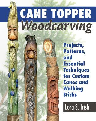 Carte Cane Topper Wood Carving Lora S. Irish