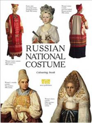 Kniha Russian National Costume: A Colouring Book Elena Moiseyenko