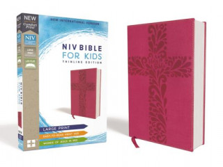 Kniha Niv, Bible for Kids, Large Print, Leathersoft, Pink, Red Letter, Comfort Print: Thinline Edition Zonderkidz