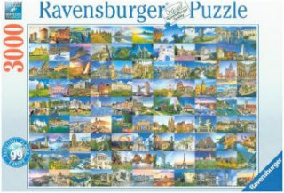Játék 99 Beautiful Places in Europe (Puzzle) 