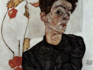 Játék Egon Schiele - Selbstporträt mit Lampionfrüchten - 500 Teile (Puzzle) 