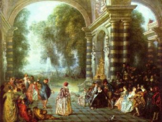 Hra/Hračka Antoine Watteau - Das Ballvergnügen (Les Plaisirs du bal) - 500 Teile (Puzzle) 