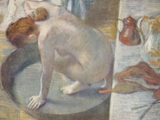 Hra/Hračka Edgar Germain Hilaire Degas - Frau im Zuber, sich den Rücken waschend - 500 Teile (Puzzle) 