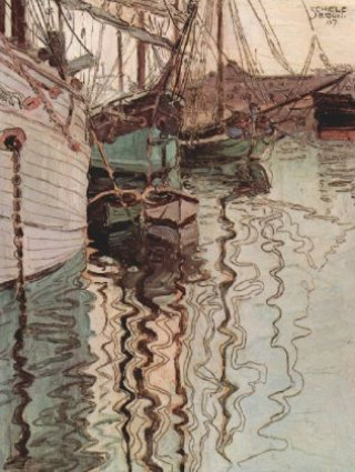 Hra/Hračka Egon Schiele - Segelschiffe im wellenbewegtem Wasser (Der Hafen von Triest) - 500 Teile (Puzzle) 