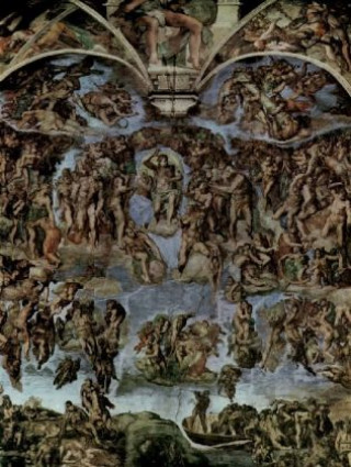 Hra/Hračka Michelangelo Buonarroti - Das Jüngste Gericht, Fresko an der Altarwand der Sixtinischen Kapelle - 500 Teile (Puzzle) 