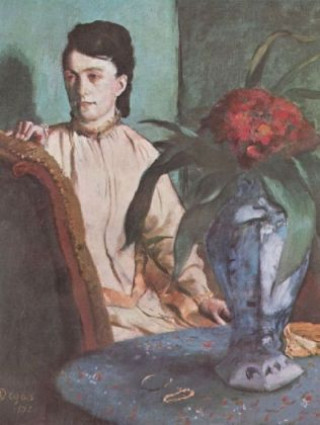 Joc / Jucărie Edgar Germain Hilaire Degas - Sitzende Frau mit der Vase (Porträt der Mlle. E. Musson) - 1.000 Teile (Puzzle) 