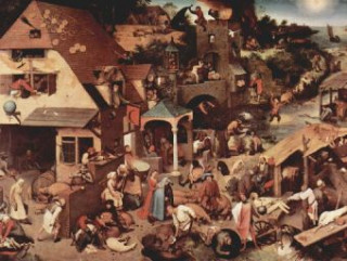 Játék Pieter Bruegel d. Ä. - Serie der bilderbogenartigen Gemälde, Die niederländischen Sprichwörter - 1.000 Teile (Puzzle) 