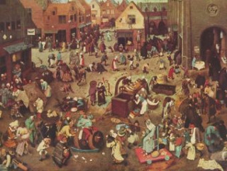Hra/Hračka Pieter Bruegel d. Ä. - Serie der bilderbogenartigen Gemälde, Streit des Karnevals mit der Fastenzeit - 1.000 Teile (Puzzle) 