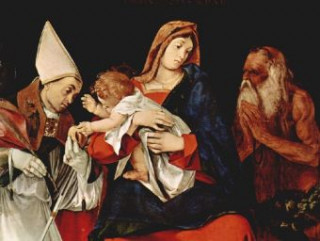 Gra/Zabawka Lorenzo Lotto - Madonna mit einem Hl. Bischof und Hl. Onuphrius - 1.000 Teile (Puzzle) 