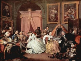 Joc / Jucărie William Hogarth - Gemäldezyklus "Mariage ? la Mode", Szene: Morgendlicher Empfang der Comtesse - 1.000 Teile (Puzzle) 