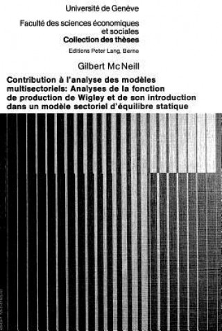 Carte Contribution a l'analyse des modeles multisectoriels Gilbert McNeill