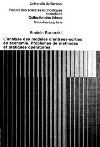 Kniha L'analyse des modeles d'entrees-sorties en economie Erminio Baranzini