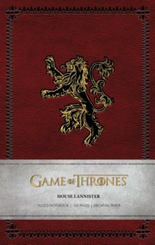 Carte Game of Thrones: House Lannister Ruled Notebook Insight Editions