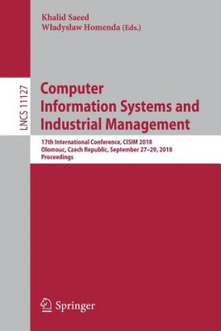 Książka Computer Information Systems and Industrial Management Khalid Saeed