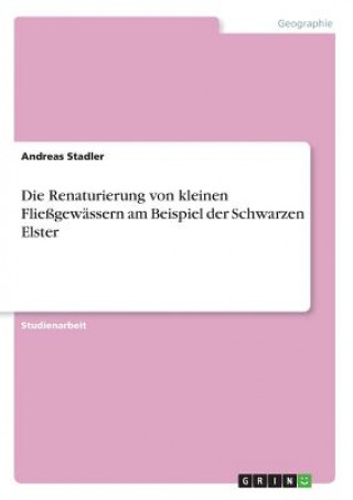 Könyv Die Renaturierung von kleinen Fließgewässern am Beispiel der Schwarzen Elster Andreas Stadler