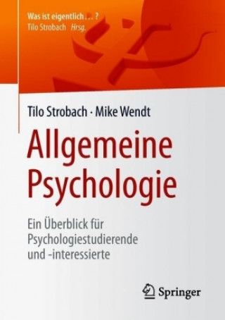 Carte Allgemeine Psychologie Tilo Strobach