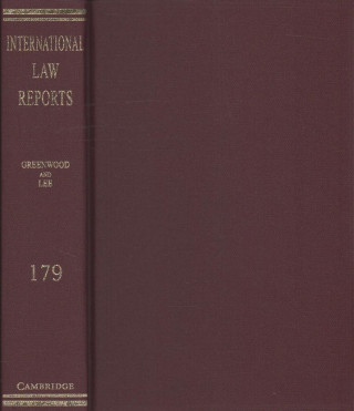 Knjiga International Law Reports: Volume 179 EDITED BY CHRISTOPHE