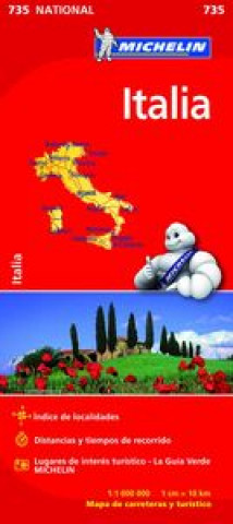 Könyv Mapa Italia 735 National 