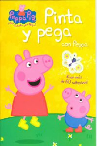 Книга Pinta y pega con Peppa (Peppa Pig) 