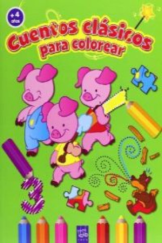 Książka Cuentos clasicos colorear + 4 años YOYO