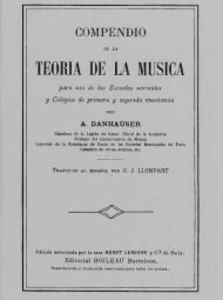 Kniha Compendio de la música ADOLPHE DANHAUSER