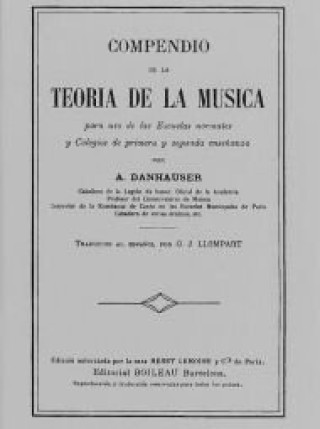 Книга Compendio de la música ADOLPHE DANHAUSER