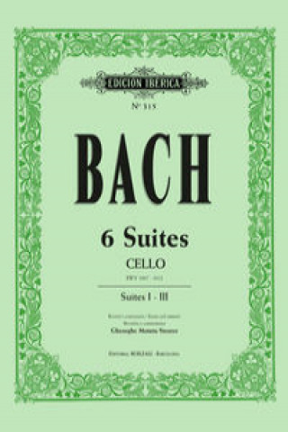 Knjiga Bach 6 Suites chelo Vol.1 (Suites I-II-III) J. S. BACH