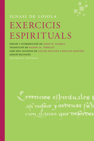 Knjiga Exercicis espirituals IGNASI LOIOLA DE