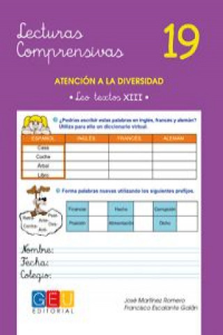Book Lecturas comprensivas 19 JOSE MARTINEZ ROMERO