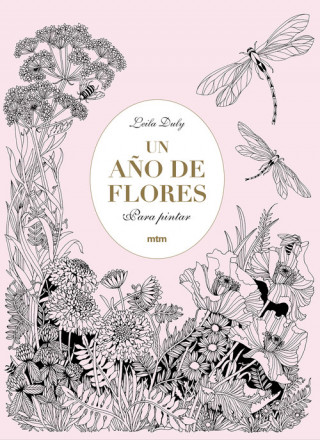 Kniha UN AÑO DE FLORES PARA PINTAR LEILA DULY