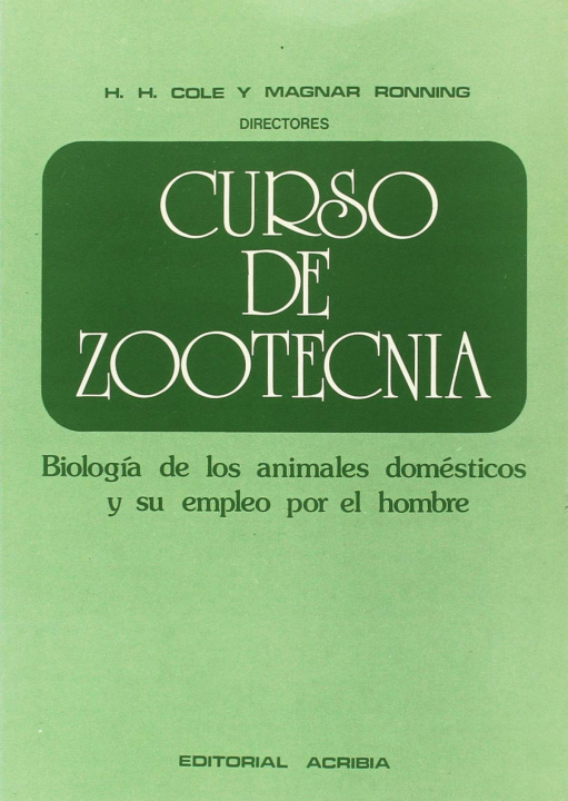 Kniha CURSO DE ZOOTECNIA H. H. COLE