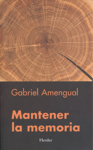 Kniha MANTENER LA MEMORIA GABRIEL AMENGUAL