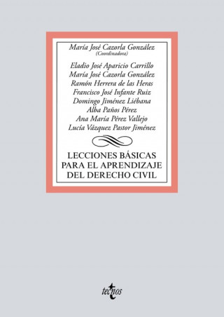 Könyv LECCIONES BÁSICAS PARA EL APRENDIZAJE DEL DERECHO CIVIL Mª JOSE CAZORLA GONZALEZ