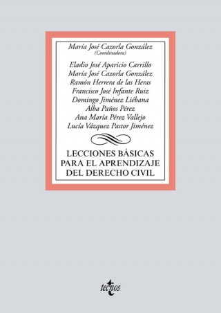 Kniha LECCIONES BÁSICAS PARA EL APRENDIZAJE DEL DERECHO CIVIL Mª JOSE CAZORLA GONZALEZ